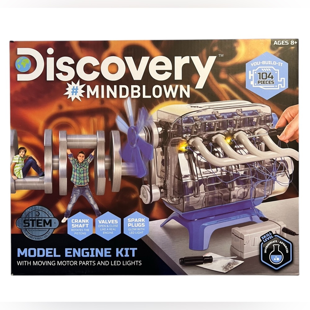 Discovery Mindblown Model Engine Kit. Never unboxed. Age 8+ - Picture 8 of 14
